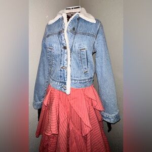 ☃️ Abercrombie & Fitch Ivory Full Length Sherpa Faux Fur Jacket